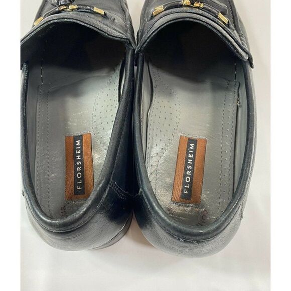 Florsheim Men's Tassel Black Loafers 806678 Size 9.5 D - Picture 4 of 6